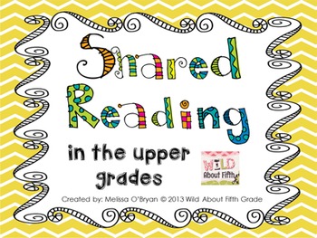 Preview of Shared Reading in the Upper Grades 5-Day Plan