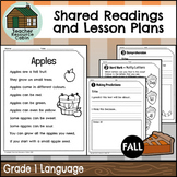 Shared Readings and Lesson Plans for Fall (Grade 1 Ontario