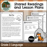 Shared Readings and Lesson Plans for Fall (Grade 5 Ontario