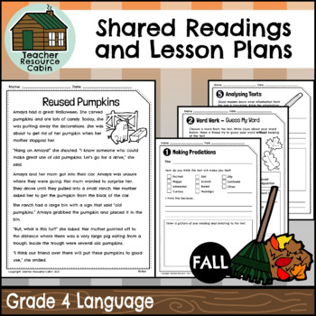 Preview of Shared Readings and Lesson Plans for Fall (Grade 4 Ontario Language)
