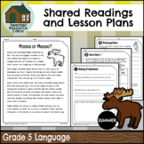 Shared Readings and Lesson Plans for Summer (Grade 5 Ontar