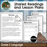 Shared Readings and Lesson Plans for Winter (Grade 5 Ontar