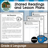 Shared Readings and Lesson Plans for Winter (Grade 6 Ontar