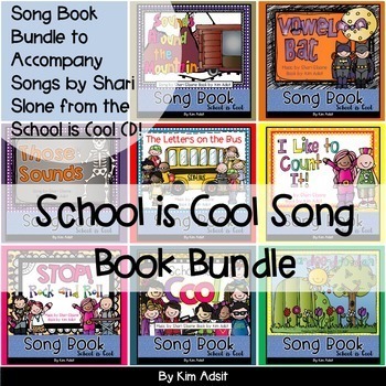 Preview of Shari Sloane School is Cool Music Books Bundle by Kim Adsit
