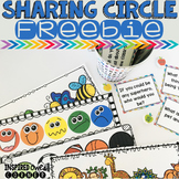 FREEBIE Sharing Circle Activities