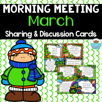 Preview of Sharing & Discussion Morning Meeting Cards- March