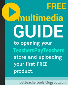 Preview of GUIDE to opening your TPT store & uploading your first FREE product