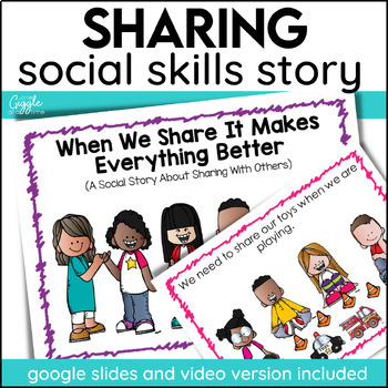 Preview of Sharing Social Stories Taking Turns Inclusion Being Kind Indoor Recess SEL