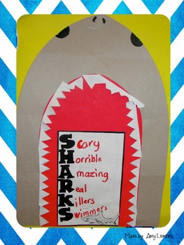 Shark Acrostic Poem Freebie by Amy Lemons | Teachers Pay Teachers