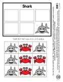 Shark - Animal - Task Box Mat 1:1 Object Matching #60CentF