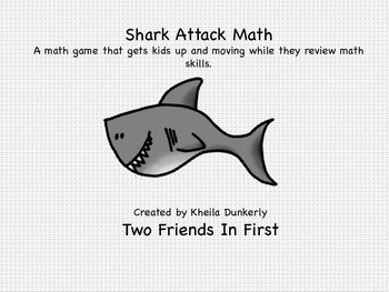 Summer Math: Addition Facts Magnetic Fishing Activity - Shark Attack! 100  Facts