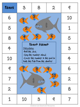 Addition Game - Sharks and Goldfish