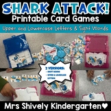 Shark Attack: Printable Card Games - Sight Words and Upper