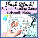Shark Attack! Sixteenth Notes Rhythm Reading Game for Elem