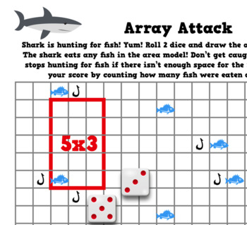 Summer Math: Addition Facts Magnetic Fishing Activity - Shark Attack! 100  Facts