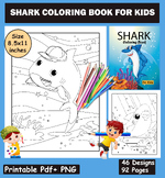 Shark Coloring Pages For Kids: Cute and Unique Shark Desig
