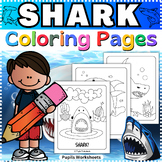 Shark Coloring Pages for Kids - Printable Shark Coloring Sheets