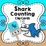 Shark Counting Clip Cards 1-10 {Summer}
