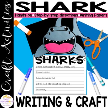 Preview of Shark Craft and Writing for Under the Ocean Bulletin Boards and Marine Sea Life
