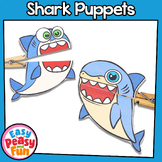 Shark Craft Clothespin Puppets; Perfect Activity for Shark Week