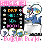 Shark Craft Summer Bulletin Board Kit | Writing and Readin