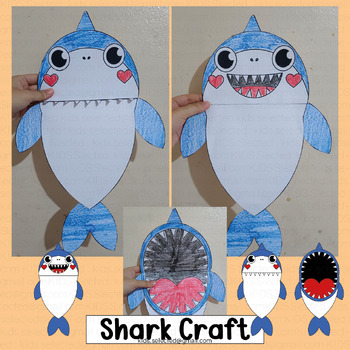 Shark Craft Week Ocean Animals Bulletin Board Summer Coloring ...