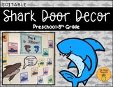 Shark Door / Bulletin Board Decor (EDITABLE)