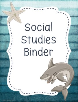 Shark Editable Binder Covers and Spines