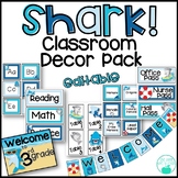 Shark! Editable Classroom Decor Pack