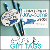 Shark End of the Year Gift Tags & Cards: Thanks for a Jaw-