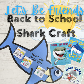 Preview of Shark Friendship Craft and Picture Sort