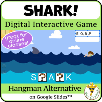 Stop the Shark - a hangman alternative  Transition activities, Shark,  Elementary school students