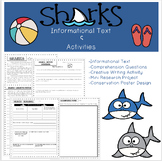 Shark Informational Text, Mini Research Project, & Conserv