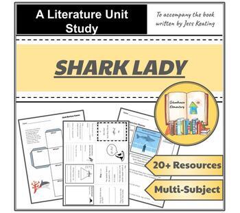 Preview of Shark Lady Eugenie Clark Literature Unit Study