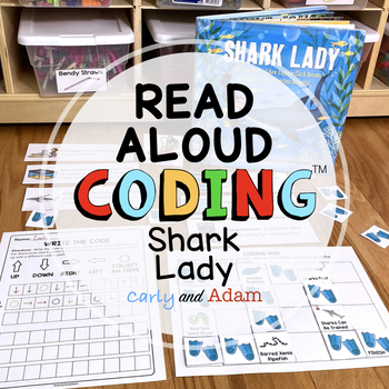 Preview of Shark Lady Eugenie Clark READ ALOUD STEM™ Unplugged Coding Activity