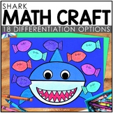Shark Math Craft | Ocean Animals End of Year Summer Bullet