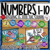 Shark Number Matching Activity for 1 -10 - Feed the Shark 