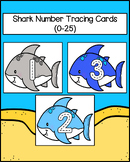 Shark Number Tracing Cards (0-25)