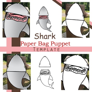 Paper Shark Craft {Free Craft Template} • In the Bag Kids' Crafts