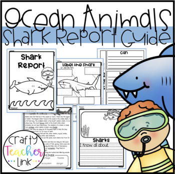 Preview of Shark Report Guide and Craft