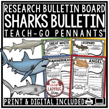 All About Sharks Research Project & Rubric • Teach- Go Pennants™ Ocean ...