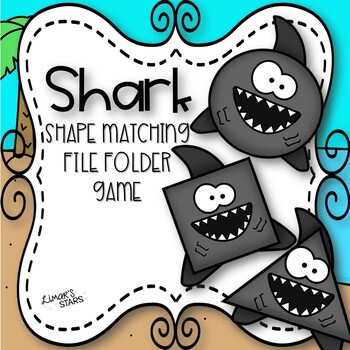 Preview of Shark Shape Matching File Folder Game {SUMMER}