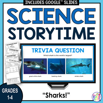 Preview of Shark Storytime - Science Storytime - Shark Week Lessons - World Oceans Day