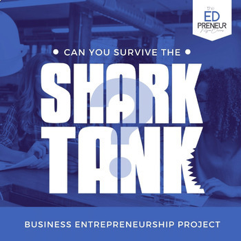 Preview of Shark Tank Digital Business Project| Middle School Marketing Activity