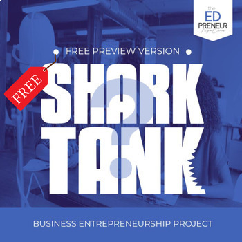 Preview of Shark Tank Digital Project - Pitch a Business Plan & Design a Logo FREE PREVIEW