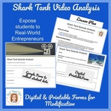 Shark Tank Episode Analysis Handouts-Digital and Printable