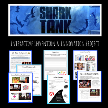 Preview of Shark Tank Interactive Invention & Innovation Project! (DIGITAL and PRINT)
