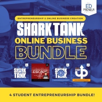 Preview of Shark Tank Business Projects for Grades 6-12 | Interactive Business Lessons