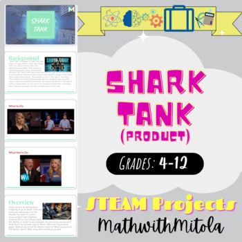 Preview of Shark Tank (Product) - STEM / STEAM Project - Business, Entrepreneur 