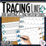 Shark Tracing Lines for Pre Writing and Fine Motor Skill D